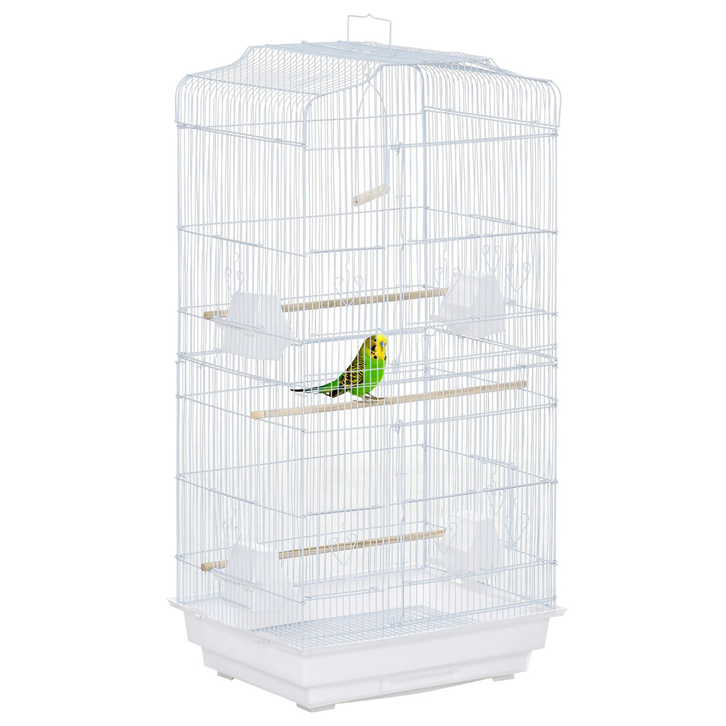 Cage Canari Blanche 47.5X36X91 cm