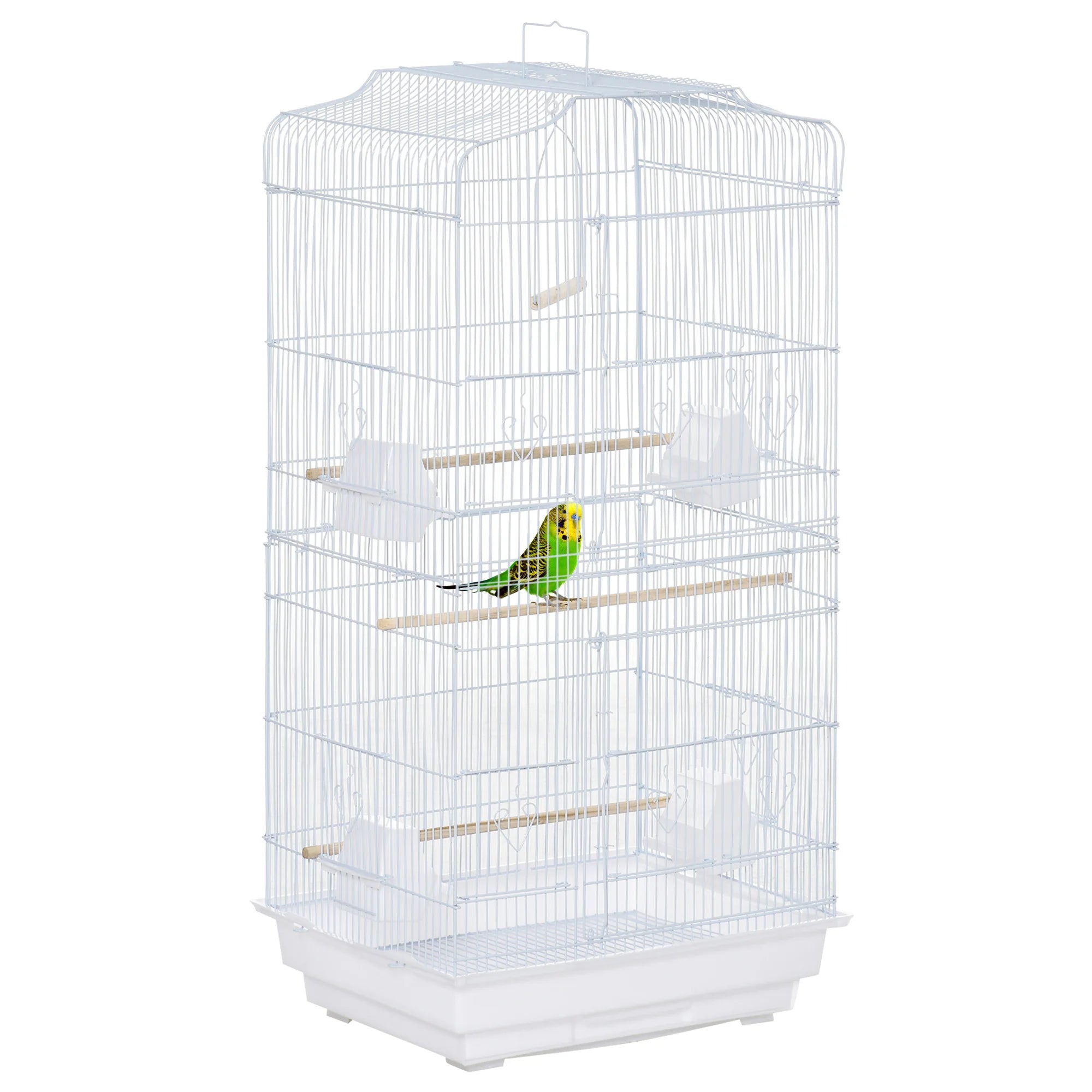 Cage Canari Blanche 47.5X36X91 cm